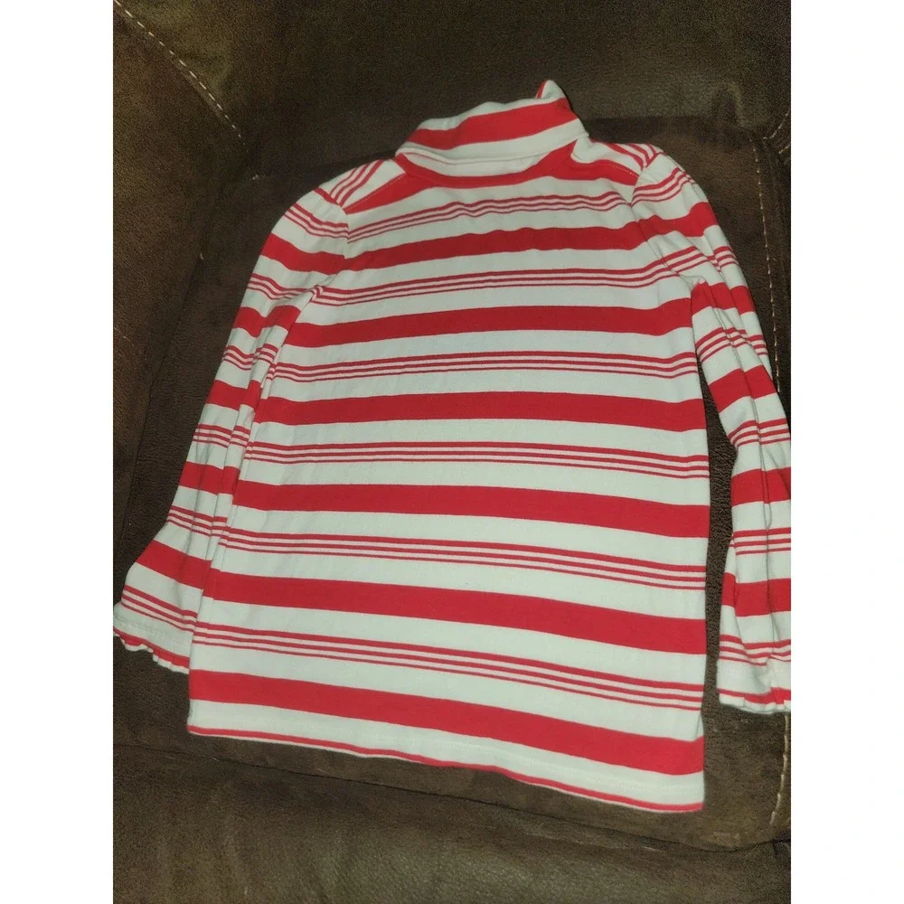 Gymboree holiday Christmas‎ candy cane striped turtleneck size 6